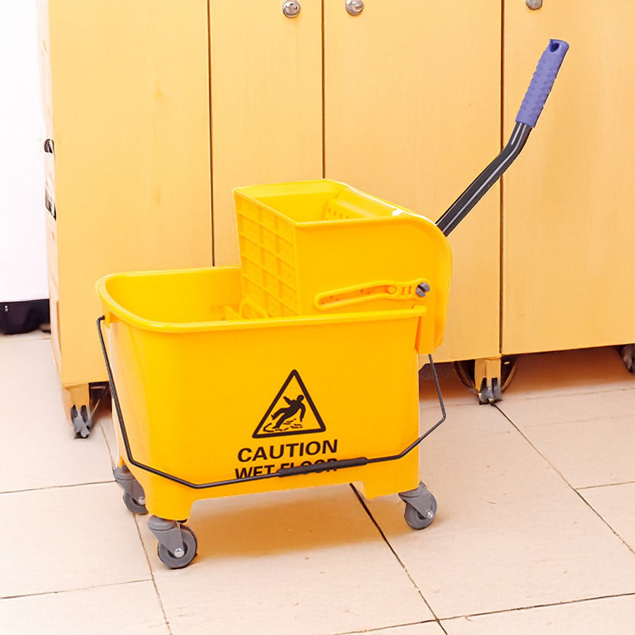 Mop Wringer Bucket with Wheels – 20L Commercial Mop Bucket