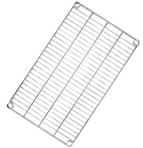 Modular Wire Storage Shelf 900 x 450 x 1800mm Steel Shelving - Carbon Chrome Plated