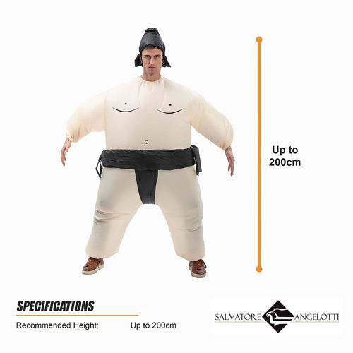 Inflatable Sumo Costume Adult Fan Operated Fancy Dress Party Suit