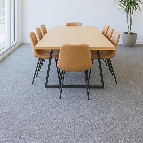 5m² Light Grey Carpet Tiles Set – Commercial & Home Flooring for Office, Retail & Living Areas