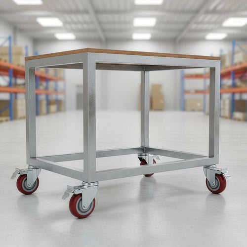 4 x 4" Heavy Duty PU Swivel Castor Wheels With Brake