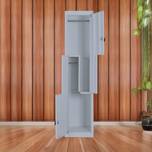 Multipurpose Locker – Grey Dual L-Shaped Door with 4-Digit Combination Lock