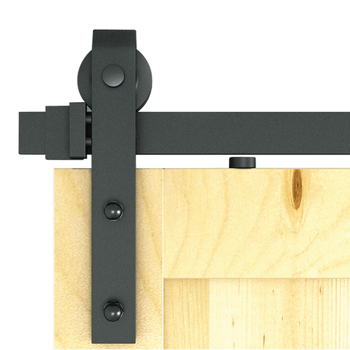 Black Sliding Barn Door Hardware 1.8M 