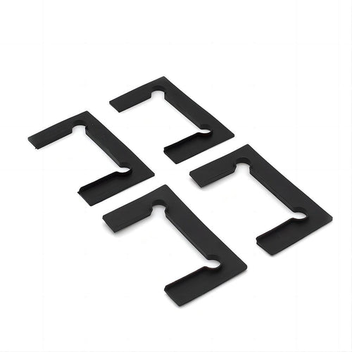 100x100cm Double Door Corner Shower with White Brackets and Brass Hinges