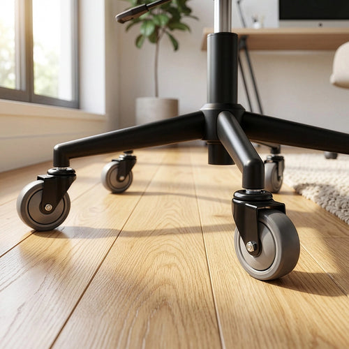 5x Office Chair Caster Wheels Set Heavy Duty & Safe for All Floors w/Universal Fit