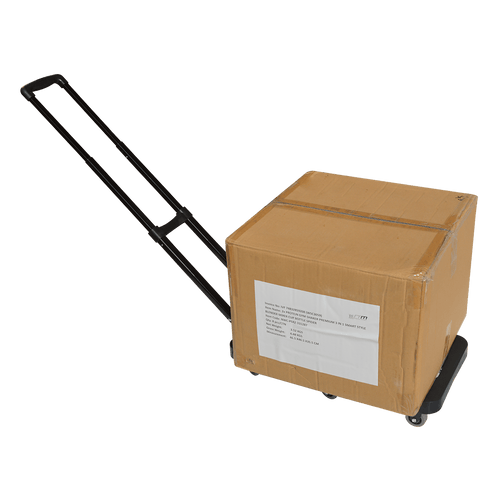 Foldable Hand Flatbed Trolley Cart 6 x 360 Degree Rotating Wheels with Maximum Load 200Kg