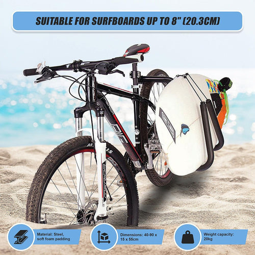 Adjustable Surfboard Skimboard Bicycle Bike Rack Carrier