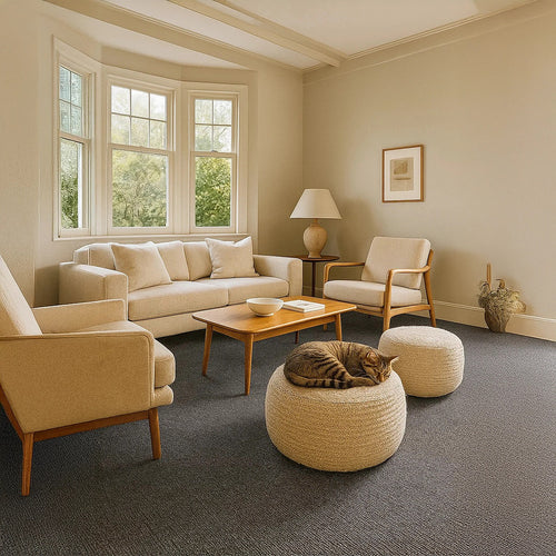 5m² Dark Grey Carpet Tiles Set – Commercial & Home Flooring for Office, Retail & Living Areas