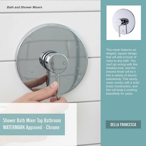 Bathroom Shower Bath Mixer Tap WATERMARK Approved - Chrome
