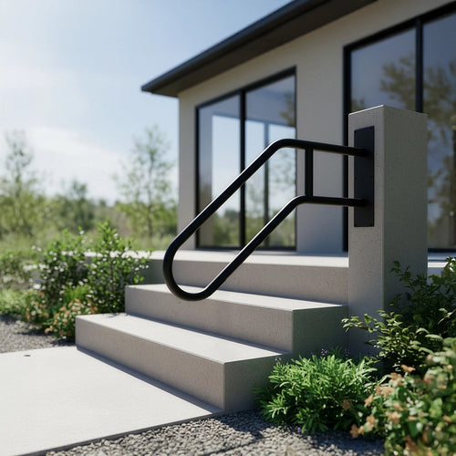 Handrail Steps Railing  Outdoor Indoor Metal Rail