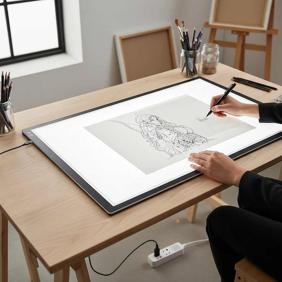 A1 LED Light Box for Drawing, Tracing & Calligraphy Artists Pad