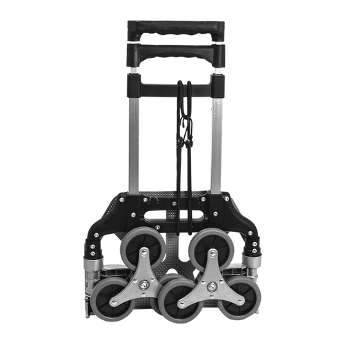 Stair Climbing Trolley 6 Wheels Aluminium Folding Hand Cart Climb Steps