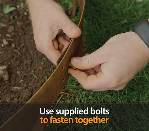 600mm Steel Garden Tree Ring with Spikes – Durable Root Barrier & Edging Guard