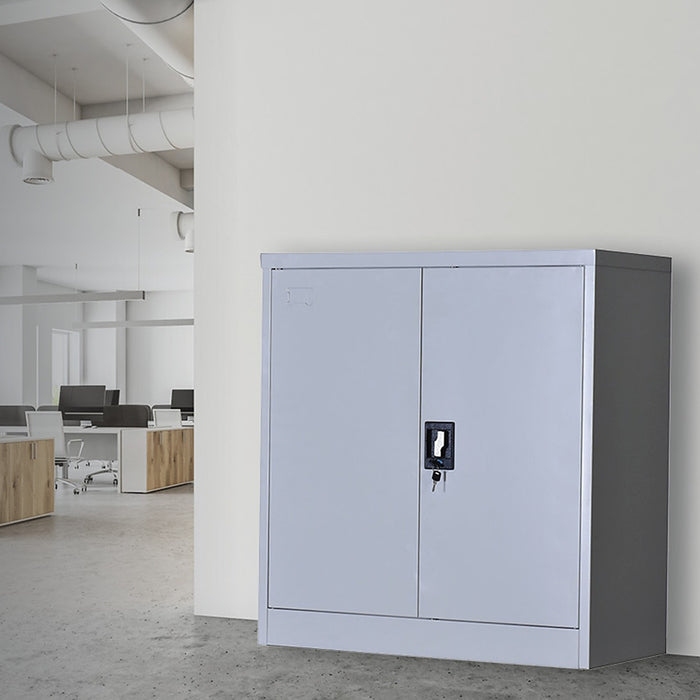 Two-Door Shelf Office Gym Filing Cabinet Safe Storage Locker