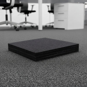 5m² Black Carpet Tiles Set – Commercial & Home Flooring for Office, Retail & Living Areas