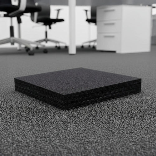 5m² Black Carpet Tiles Set – Commercial & Home Flooring for Office, Retail & Living Areas