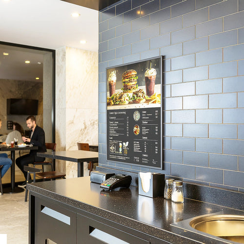 A1 LED Slim Advertising Lightbox Sign – Wall-Mounted Poster Board Menu Display Frame