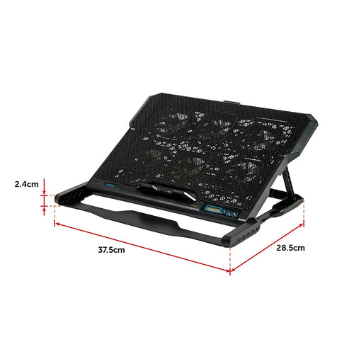 Laptop Cooling Pad with Fan – Adjustable Stand for 11–17'' Notebooks & Gaming Laptops