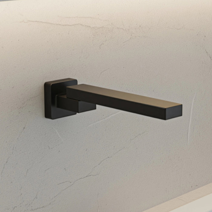 Bath In Wall Swivel Spout in Black Finish