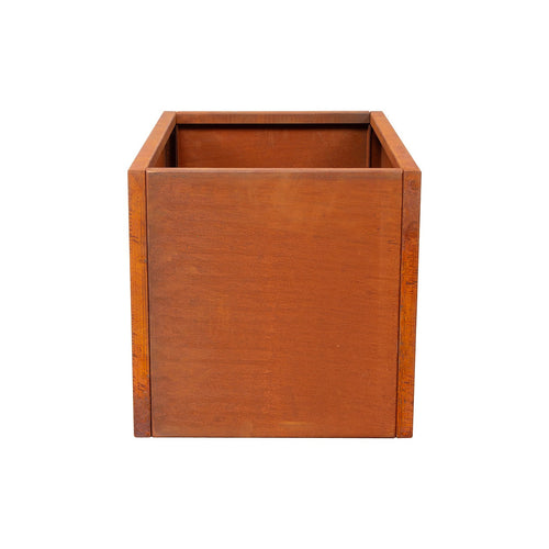 Corten Steel Planter Box 62x40x39cm Outdoor Garden Raised Bed with Rust Finish