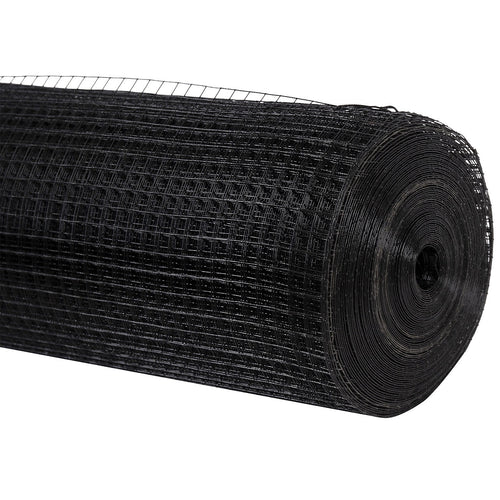 30m Black Chicken Wire Mesh Roll – Heavy Duty Aviary Netting & Garden Fencing for Poultry