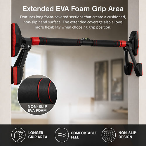 Doorway Pull Up Bar – 78–98cm Adjustable No-Drill Design