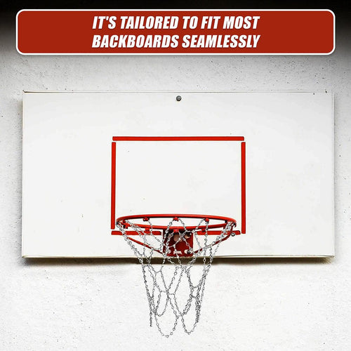 Heavy Duty Metal Pro Basketball Net Highly Durable Chain