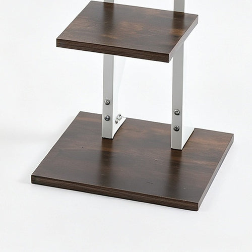 6 Tier Bookshelf Corner Bookcase Storage Rack Black