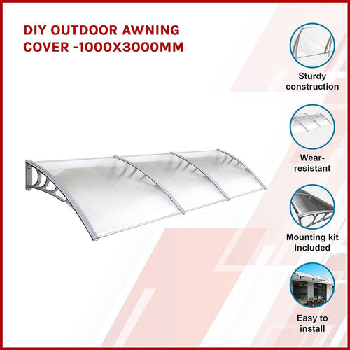 DIY Outdoor Awning Cover - 1 x 3m