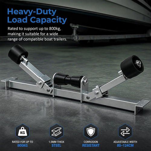 Boat Trailer Keel Roller Adjustable Bottom Support Bracket 800kg