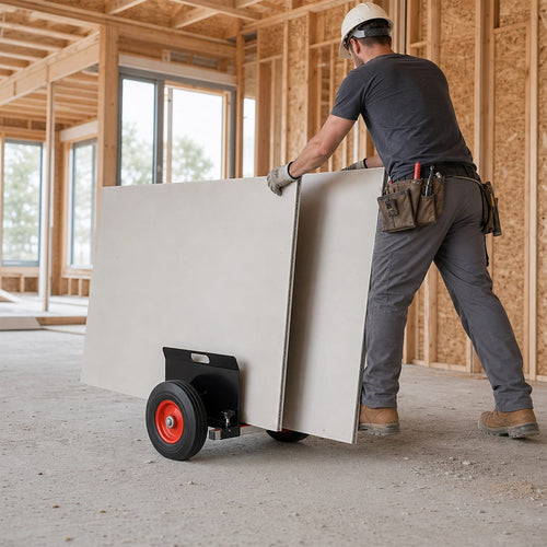 Panel Dolly 453kg Load Capacity Adjustable Clamp Drywall Cart