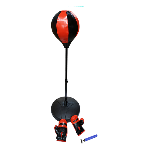 Kids Boxing Punching Bag Set with Training Gloves – Adjustable Fitness Stand for Children