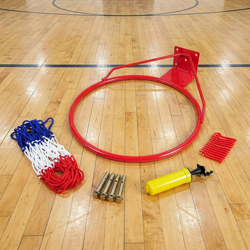 Pro Size Wall Mounted Basketball Hoop Ring Goal Net Rim Dunk Shooting Outdoor