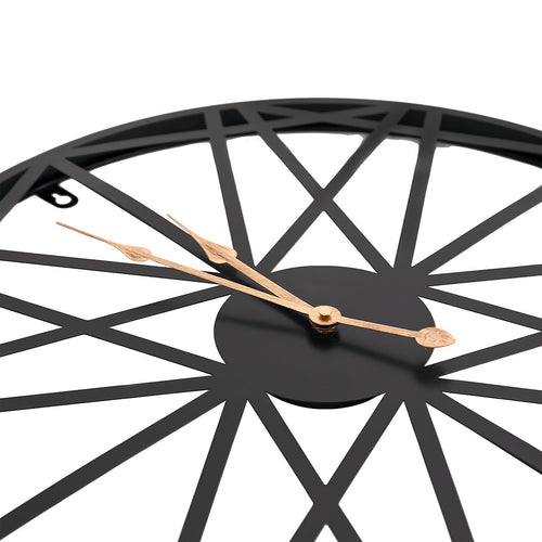 Large Metal Outdoor Wall Clock – Weather-Resistant Design for Garden or Home Décor