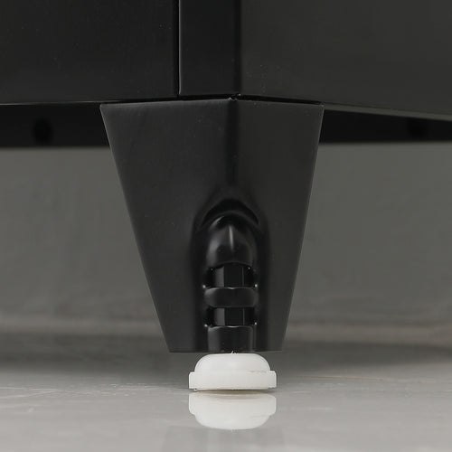 Two-Door Metal Locker - Black with Legs