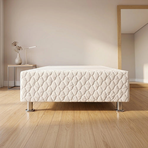 Single Bed Base with Slats & Cover – Sturdy Ensemble Frame