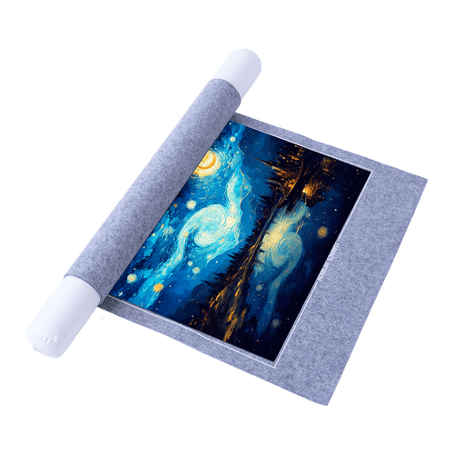 Puzzles Rollers 2 Sets Table Jigsaw Puzzles Felt Mat Board Inflator Puzzle Blanket