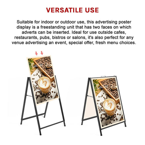 Frame Sign Sidewalk Sign Board 60x90cm Advertising Poster Display