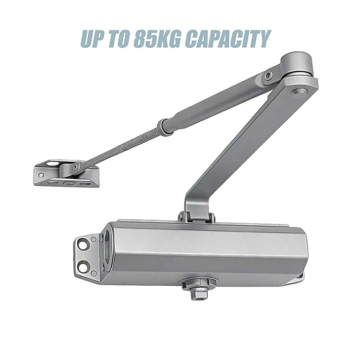 Hydraulic Door Closer 85kg Heavy Duty - Large Positioning