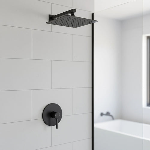 Bathroom Shower Bath Mixer Tap WATERMARK Approved - Electroplated Matte Black