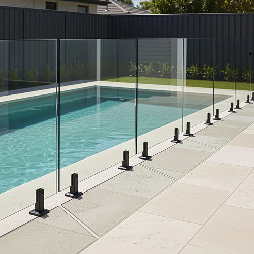 Glass Black Spigot 304 Stainless Steel Balustrade Pool Fence