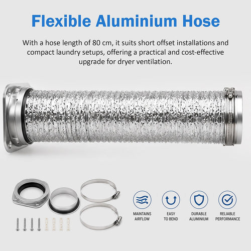 Dryer Vent Hose Kit 100mm Magnetic Coupling Airtight Connector