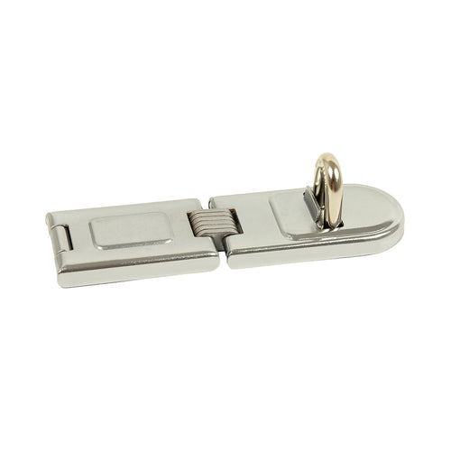 Security Lock Hardened Steel Fixed Staple Hasp 6-1/4 in. L