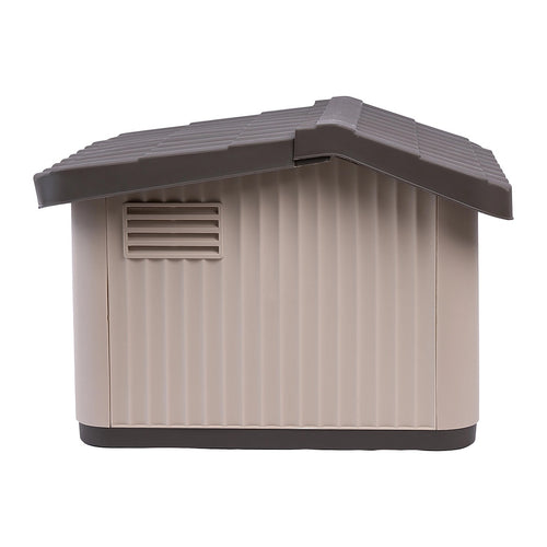 Plastic Dog House Kennel Shelter for Indoor & Outdoor Pets, Weatherproof