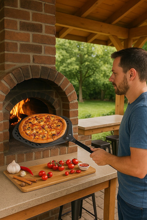 Pizza Paddle Peel Woodfire Outdoor Oven Aluminium