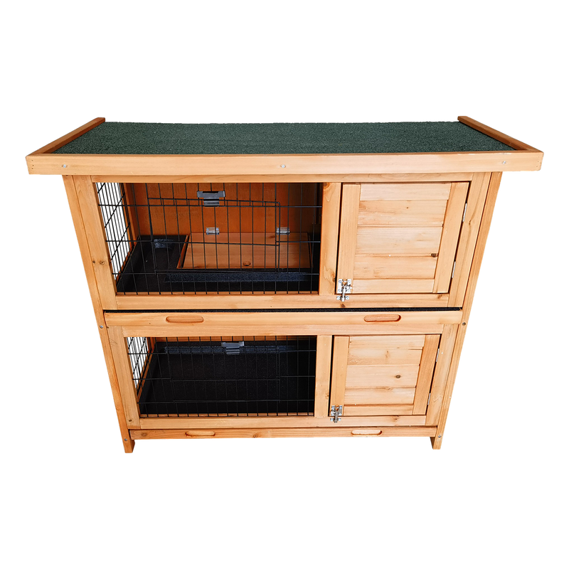 Large Rabbit Hutch with BASE Chicken Coop 2 Storey Guinea Pig Pet Cage