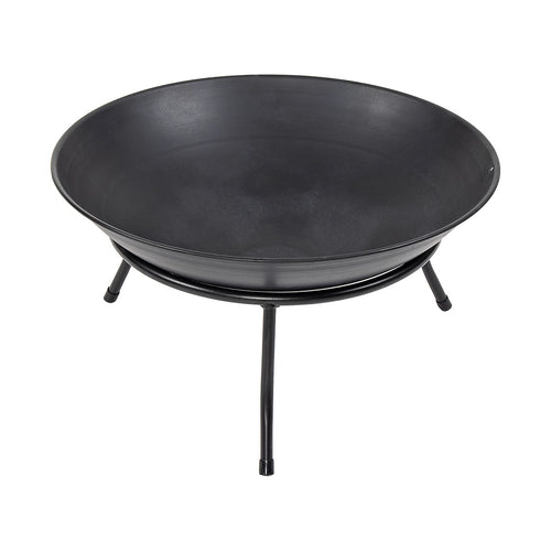 Iron Fire Bowl Traditional Log Fire Pit Outdoor Heating Camp Site Barbecue