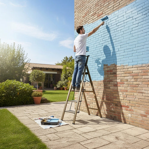 5 Step Aluminium Ladder – Foldable, Lightweight Design with Anti-Slip Pedals