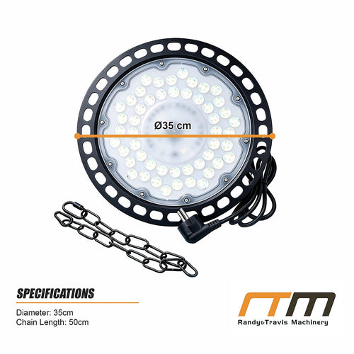 200W LED High Bay Light 20000lm UFO Warehouse Workshop Lamp