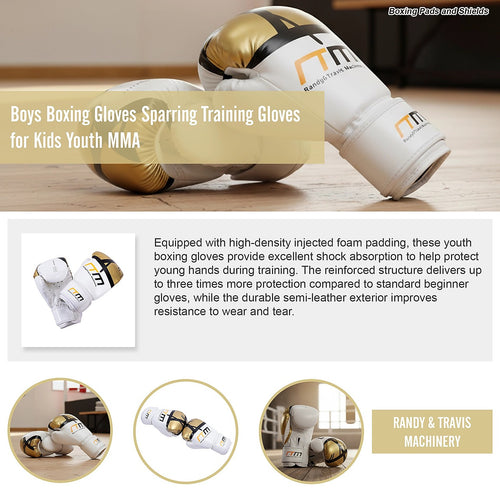 Boys Boxing Gloves Sparring & Training Gloves for Kids Youth MMA